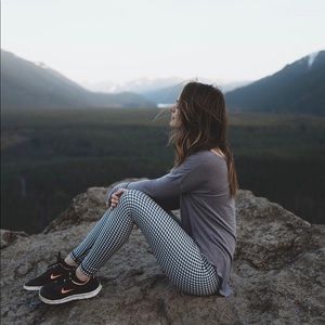 Elongate Legging Print / Gingham Print